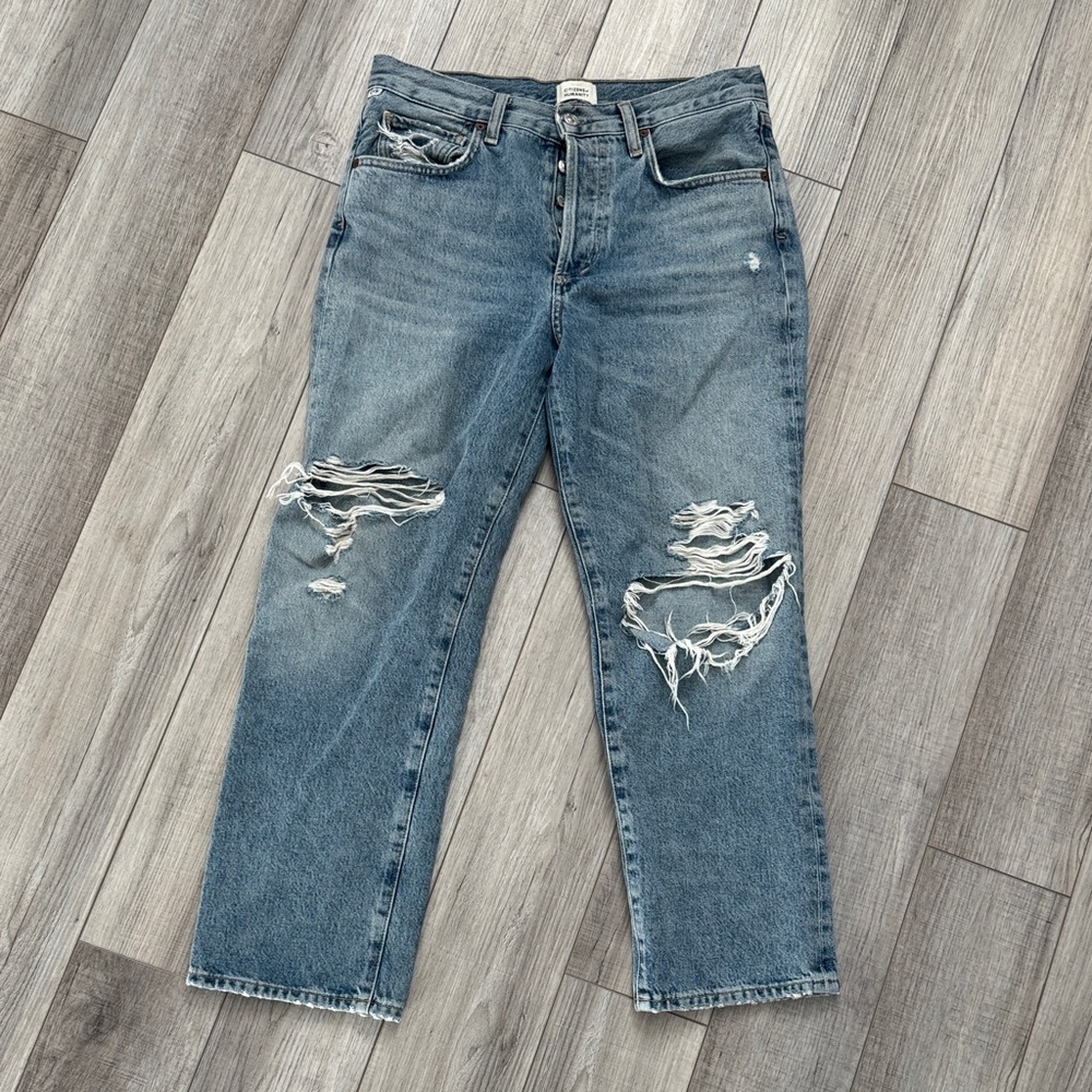 Citizens of Humanity Distressed Blue Jeans